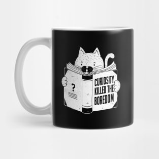 Curiosity Killed The Boredom Black Mug